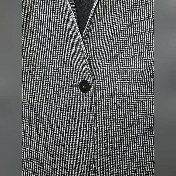 Theory Houndstooth Ponte Casual Blazer, Size 12, Black/White, EUC - Picture 16 of 16